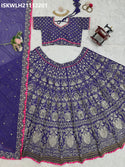 Embroidered Georgette Lehenga With Blouse And Dupatta-ISKWLH21112201