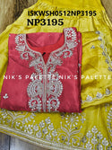 Embroidered Chinon Silk Kurti With Silk Sharara And Dupatta-ISKWSH0512NP3195