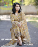 Hand Block Printed Cotton kurti With Pant And Kota Doriya Dupatta-ISKWSU1912PPC/D1729