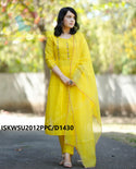 Embroidered Cotton Kurti With Pant And Kota Doriya Dupatta-ISKWSU2012PPC/D1430