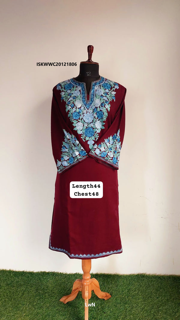 Embroidered Woolen Kurti-ISKWWC20121806