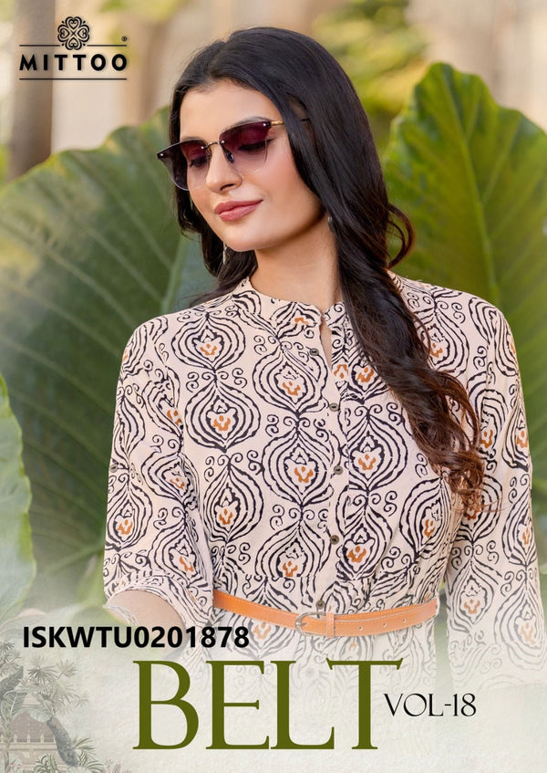 Printed Rayon Tunic-ISKWTU0201878