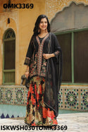 Chinon Net Schiffli Kurti With Sharara And Kota Doriya Dupatta-ISKWSH0301OMK3369