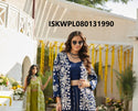 Embroidered Silk Palazzo With Crop Top And Jacket-ISKWPL080131990