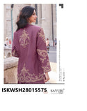 Silk Sharara And Crop Top And Embroidered Jacket-ISKWSH28015575