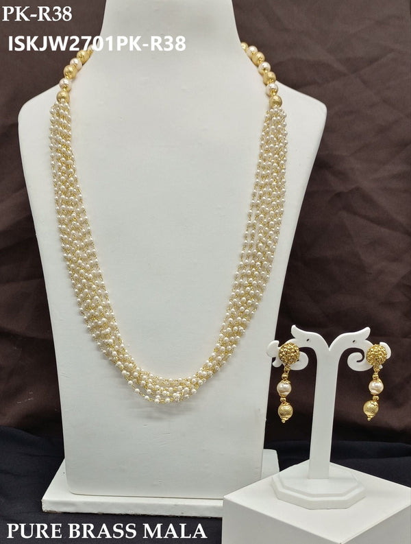 Pure Brass Mala-ISKJW2701PK-R38