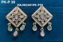 Kundan Earrings-ISKJW2501PK-P-39