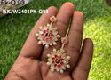 Kundan Earrings-ISKJW2401PK-Q-93