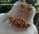 Kundan Jewelry Set-ISKJW2301PK-F101