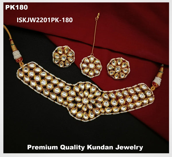 Kundan Jewelry Set-ISKJW2201PK-180