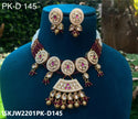 Kundan Jewelry Set-ISKJW2201PK-D145