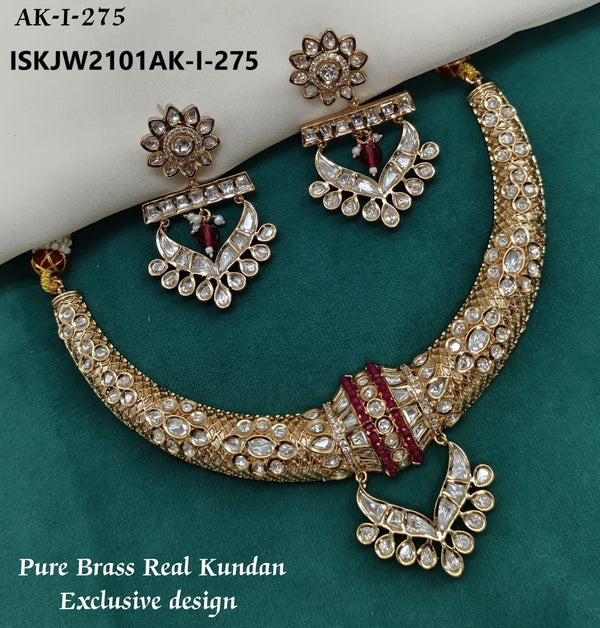 Kundan Jewelry Set-ISKJW2101AK-I-275