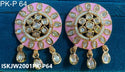 Kundan Earrings-ISKJW2001PK-P64