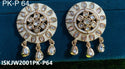 Kundan Earrings-ISKJW2001PK-P64