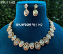 Kundan Jewelry Set-ISKJW2001PK-I140