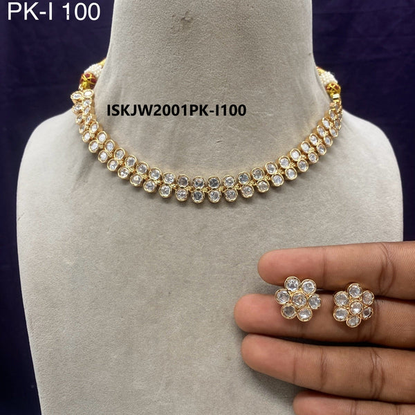 Kundan Jewelry Set-ISKJW2001PK-I100