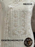 Embroidered Georgette Kurti With Shantoon Bottom And Chiffon Dupatta-ISKWFBL0402Nk2210