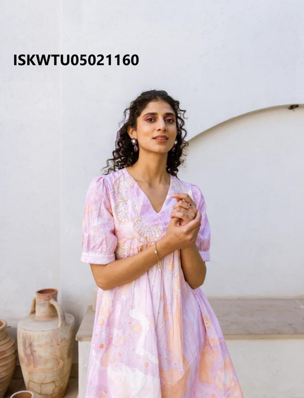 Embroidered Cotton Tunic-ISKWTU05021160