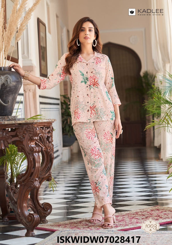 Printed Viscose Co-Ord Set-ISKWIDW07028417