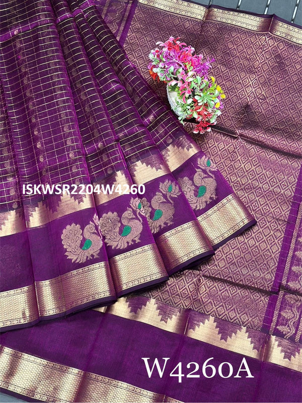 Zari Weaved Handloom Silk Saree With Blouse-ISKWSR2204W4260