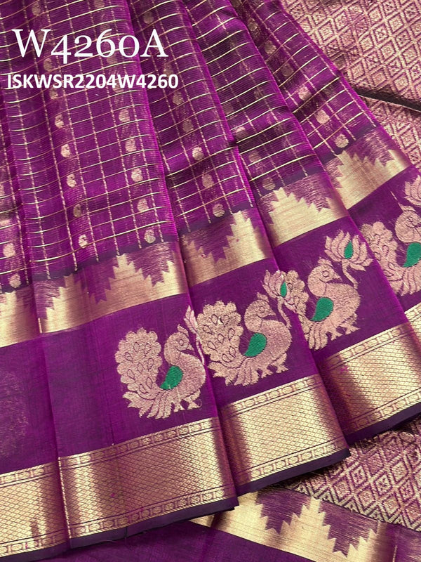 Zari Weaved Handloom Silk Saree With Blouse-ISKWSR2204W4260