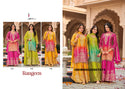 Embroidered Chinon Kurti With Sharara And Dupatta-ISKWSH020567513