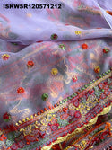 Chikankari Georgette Saree With Blouse-ISKWSR120571212