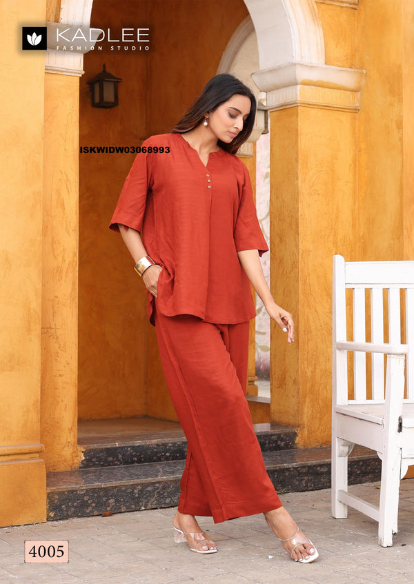 Rayon Co-Ord Set-ISKWIDW03068993