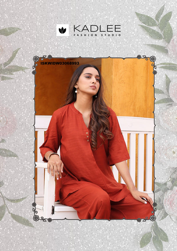 Rayon Co-Ord Set-ISKWIDW03068993