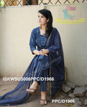 Hand Weaved Cotton Kurti With Pant And Kota Doriya Dupatta-ISKWSU3006PPC/D1966