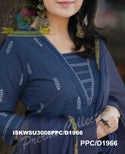 Hand Weaved Cotton Kurti With Pant And Kota Doriya Dupatta-ISKWSU3006PPC/D1966