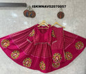 Bandhani Printed Rayon Lehenga With Blouse And Foil Printed Dupatta-ISKWNAV02070057