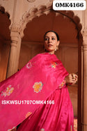 Digital Printed Crepe Anarkali Kurti With Shantoon Pant And Dupatta-ISKWSU1707OMK4166