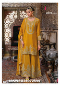 Embroidered Chinon Kurti With Sharara And Dupatta-ISKWSH24072599