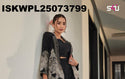 Silk Palazzo With Crop Top And Embroidered Blazer-ISKWPL25073799
