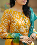 Batik Printed Silk Kurti With Pant And Dupatta-ISKWSU2907PPC/D1971