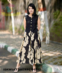 Floral Printed Cotton Skirt And Top-ISKWSKT3007PPC/D1842