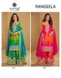 Printed Chinon Silk Kurti With Sharara And Embroidered Dupatta-ISKWSH29075815/5814