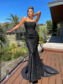 Party Dresses 2023 European And American Fforeign Trade Sleeveless Suspender Dress Slim Fishtail Skirt - Ishaanya