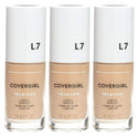 Pack of (3) COVERGIRL, truBlend Liquid Foundation Makeup, L7 Warm Beige, 1 oz - Ishaanya
