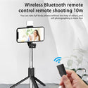 2022 New Version Selfie Stick Tripod, 2 Styles (with led light or without light) Wireless Bluetooth Selfie Stick Retractable Mobile Phone Bracklet Tripod Stand with Remote Controller - Ishaanya