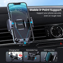 TOPK Cell Phone Holder for Car with Hook Clip Air Vent Car Mount 360° Rotation Universal Mobile Phone Mount compatible for iPhone 13 12 Pro Samsung Huawei Xiaomi and More - Ishaanya