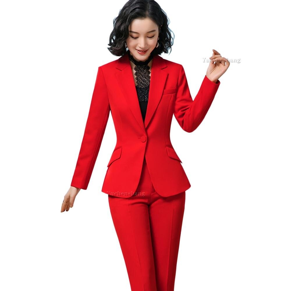 Fashion Black Red Pants Women Office Lady Suit Trousers Autumn Solid Color High  Waist Apricot Khaki Zipper Korean Pants S-4XL-Red @ Best Price Online