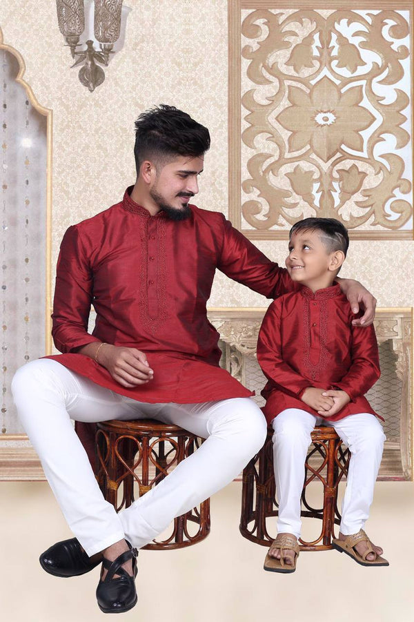 Father And Son Matching malabar Kurta Pyjama