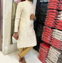 Jacquard Prnited Kurta With Cotton Pajama