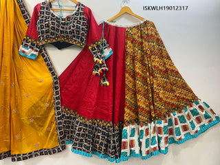 Cotton Lehenga With Blouse And Dupatta-ISKWLH19012317 - Ishaanya