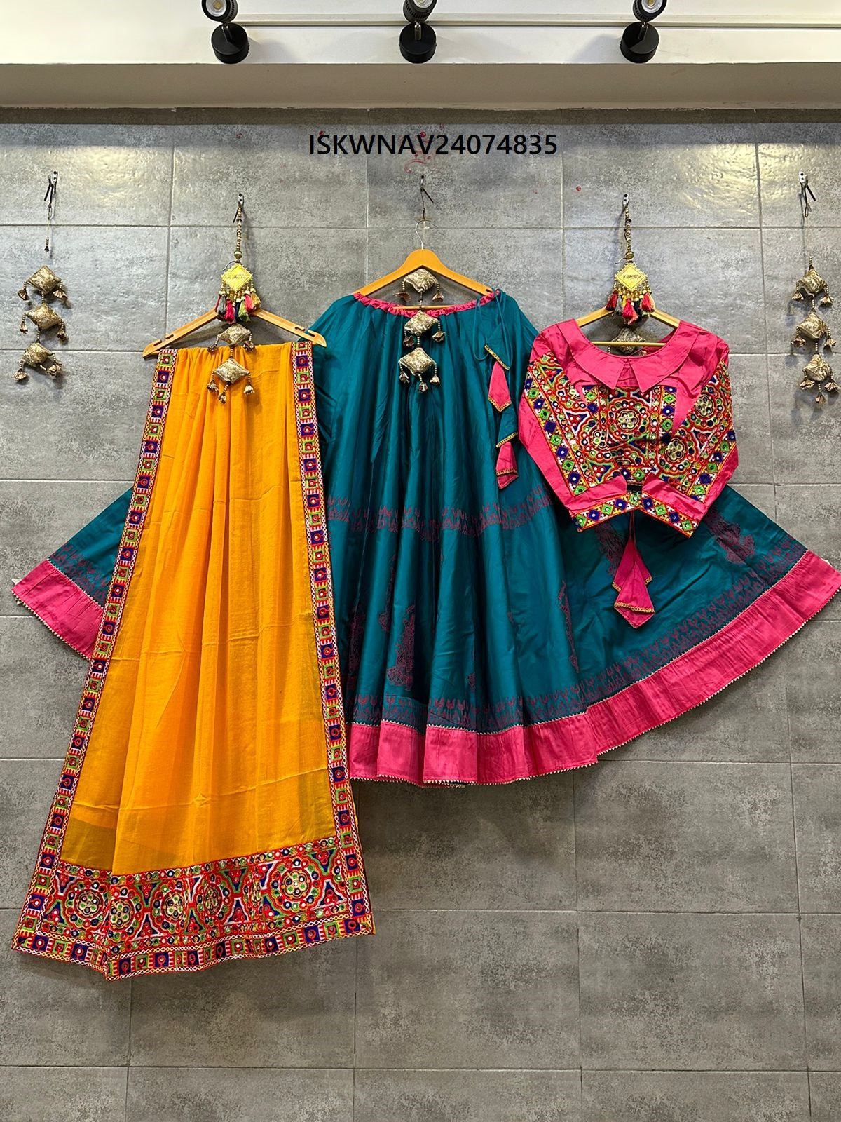 Soft Cotton Embroidered Ghagra Choli in Black | Wedding blouse designs, New  designer dresses, Wedding saree blouse designs