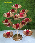Leaf Lotus Candle Stand -ISK0708DD0D58C1F