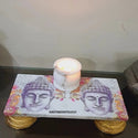 Chowki With T-light Bowl Stand-ISK0708DD0T61H1F