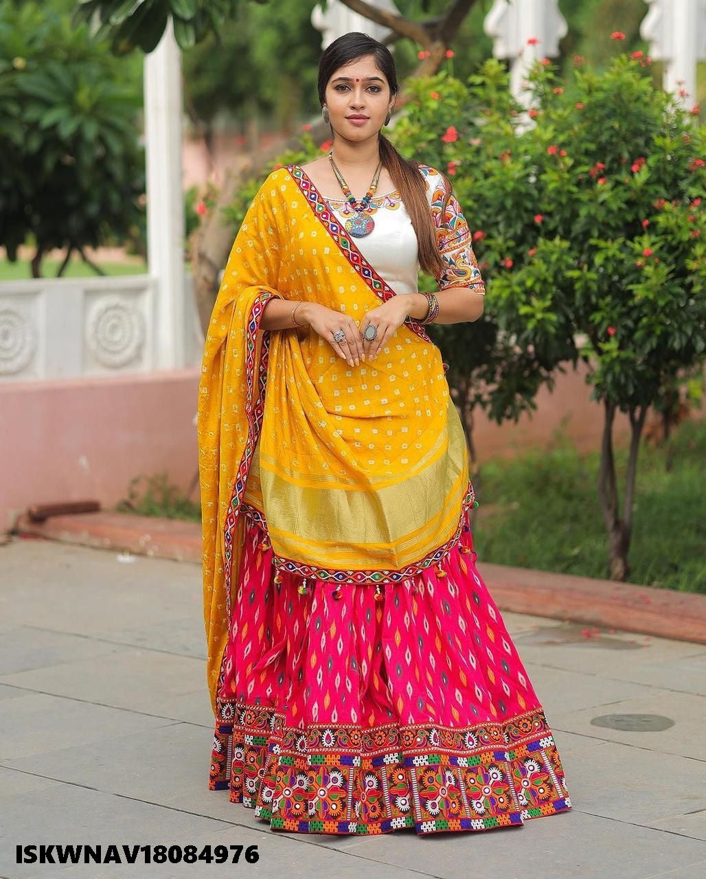 Printed Crepe Lehenga With Blouse And Chinon Dupatta